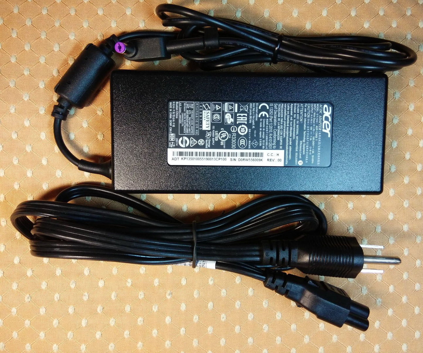 @Original OEM Acer 135W 19V AC Adapter for Aspire V17 Nitro VN7-792G-7788 Laptop