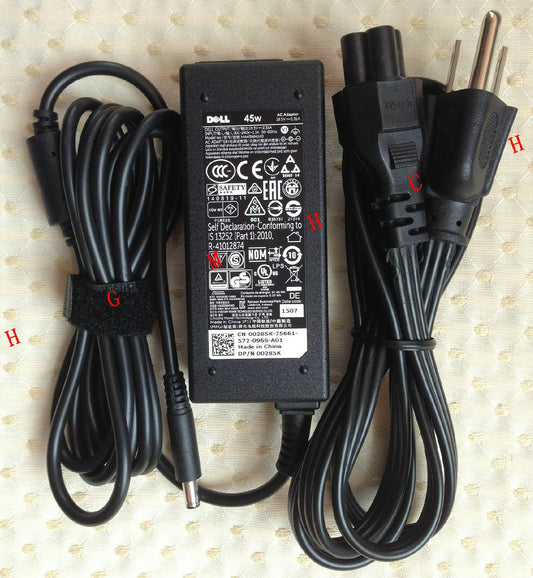 Original OEM Dell 45W 19.5V AC Adapter for Dell Inspiron 15 i7568-5248T Notebook