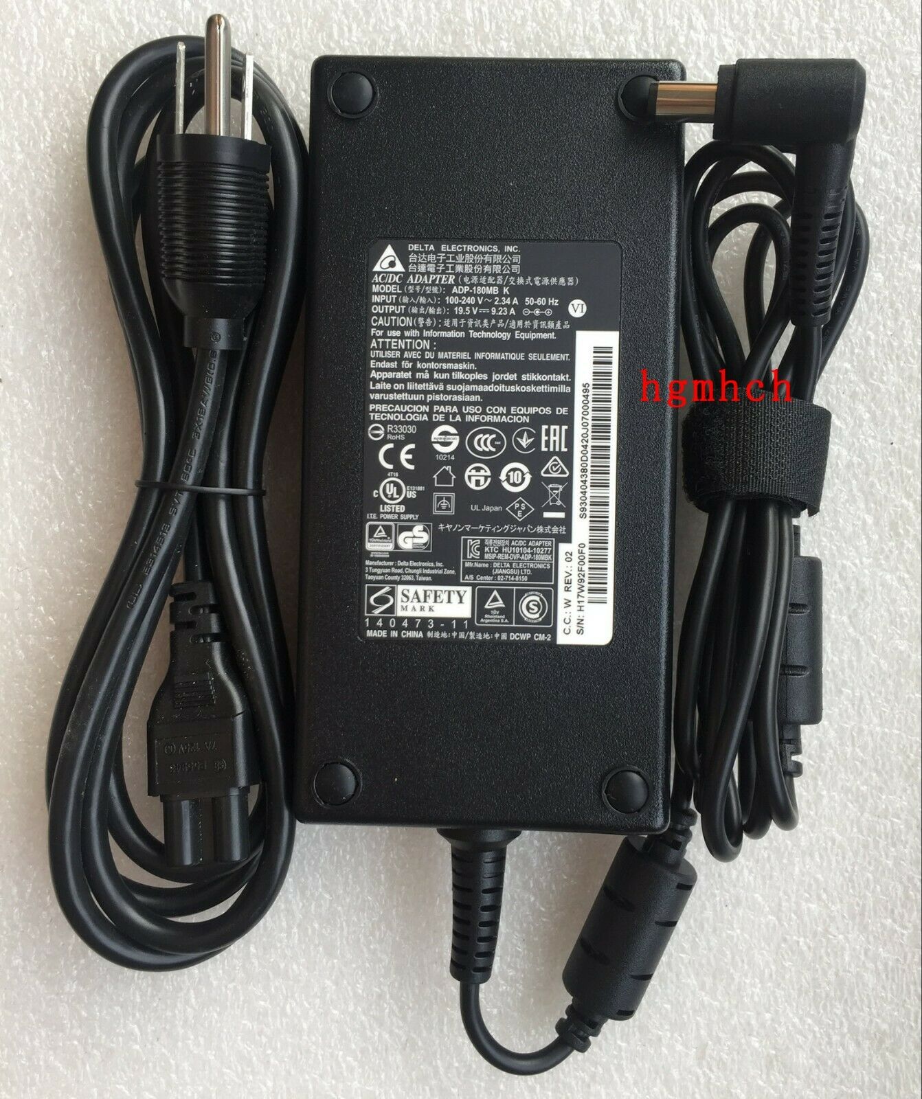 @New Original Delta 180W Adapter for MSI GL73 9SDK/GTX1060 Ti,ADP-180MB K Laptop