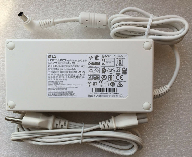 @Original LG 38WK95C-W Curved IPS Monitor,DA-180C19,EAY64449303 180W AC Adapter