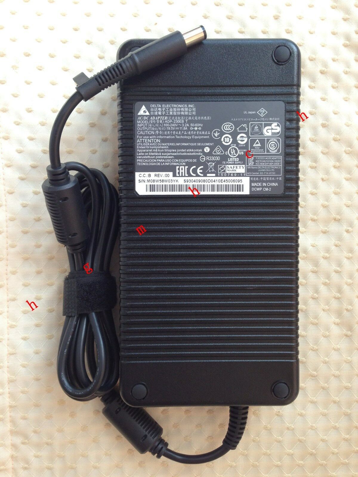 @Original Genuine OEM Delta 230W AC Adapter for MSI GT72 2QE-446US Gaming Laptop