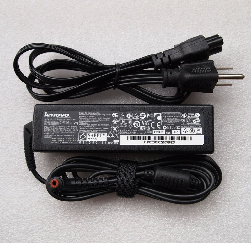 Original Genuine OEM Lenovo IdeaPad ADP-65KH B,36200395,45N0458 65W AC Adapter