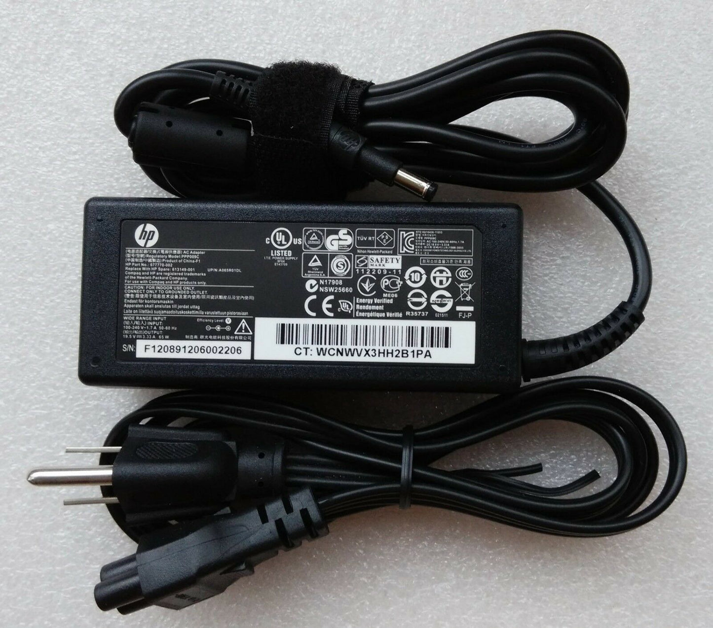 Original OEM AC Adapter for HP Pavilion Sleekbook 15-b011nr Ultraportable Laptop