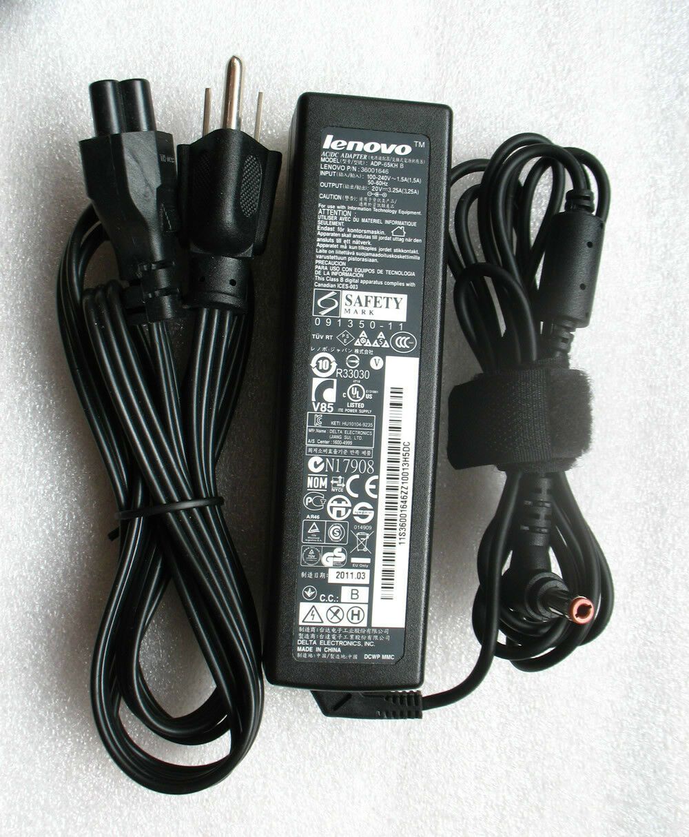 #Original Lenovo G530/G550e/G560/G565/G570/G575/G580/G780 65W AC Adapter Charger