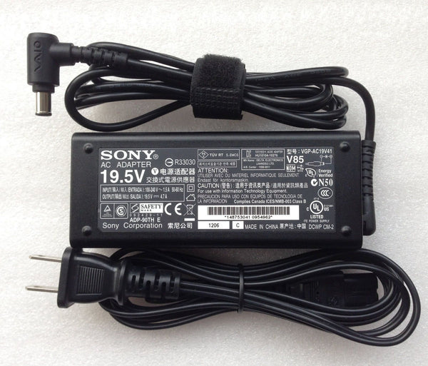 Original 90W AC Adapter Power Cord Charger for Sony Vaio VPCCA15FF, VPCCA15FF/L
