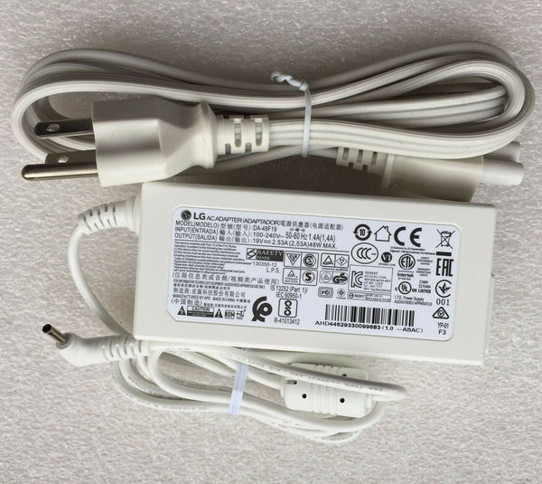 New Original LG 48W AC/DC Adapter&Cord/Charger for LG gram 17Z990-VA76K Notebook