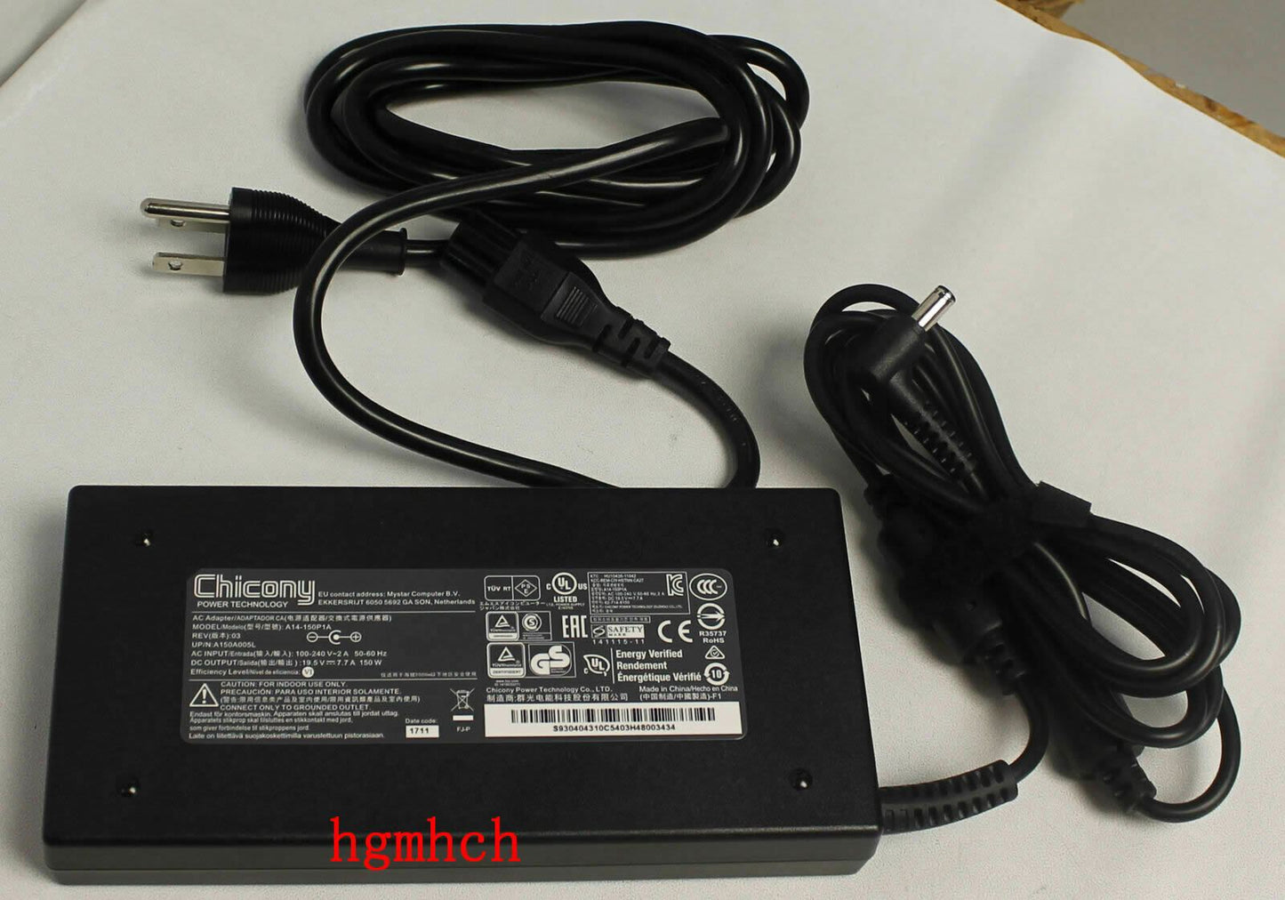 New Original Chicony AC Adapter for MSI GP62M Leopard Pro 7REX-2267FR,A14-150P1A