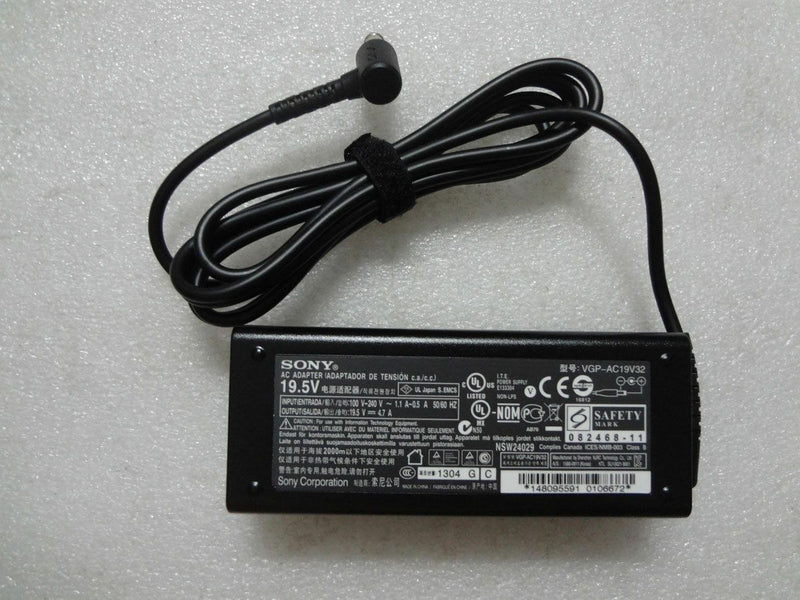 Original OEM Sony 19.5V AC Adapter for Sony VAIO VPCSA2HGX,VPCSA2SGX,VPCSA31FX@@