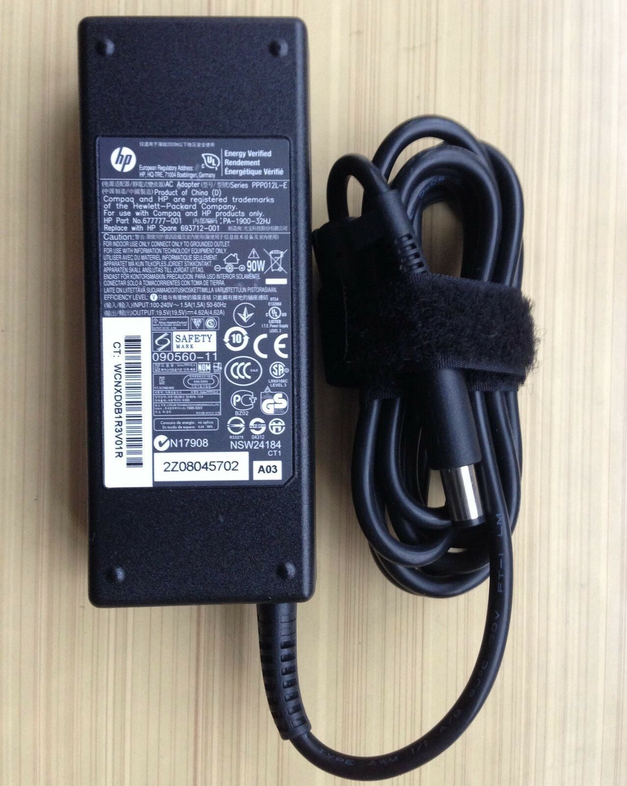 Original OEM HP 90W Smart AC Adapter for HP EliteBook 750 G1/850 G1,693712-001