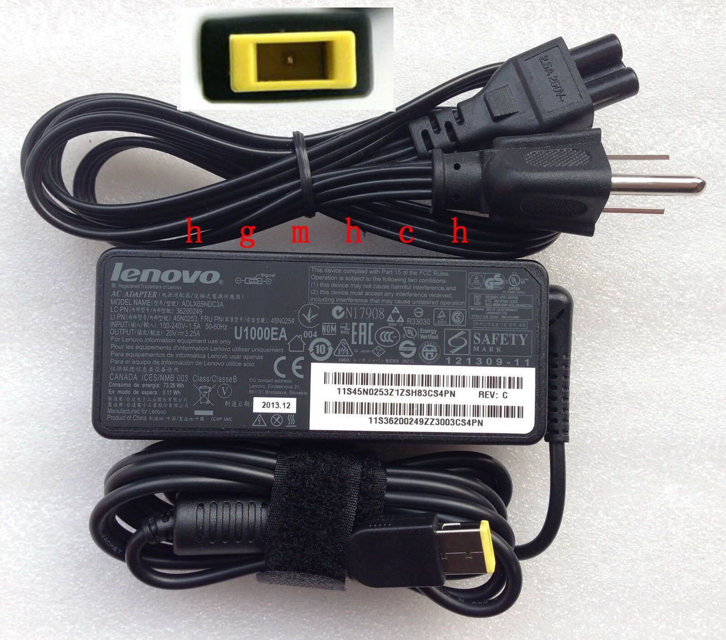New Original OEM Lenovo AC Adapter Charge Z70-80 80FG0038US,ADLX65NDC3A,36200249