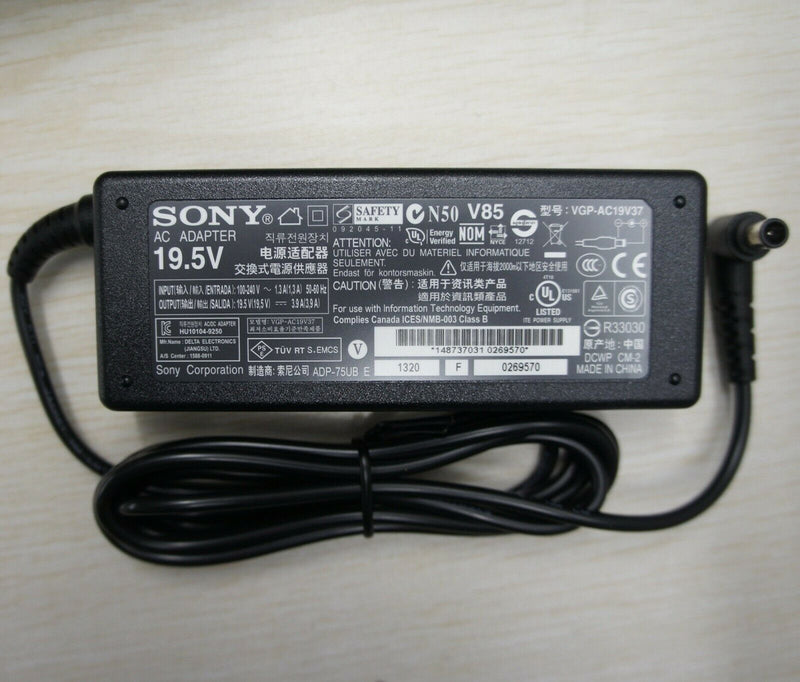New Original Sony OEM 19.5V AC/DC Adapter for SONY Bravia KDL-40W590B LCD-LED TV