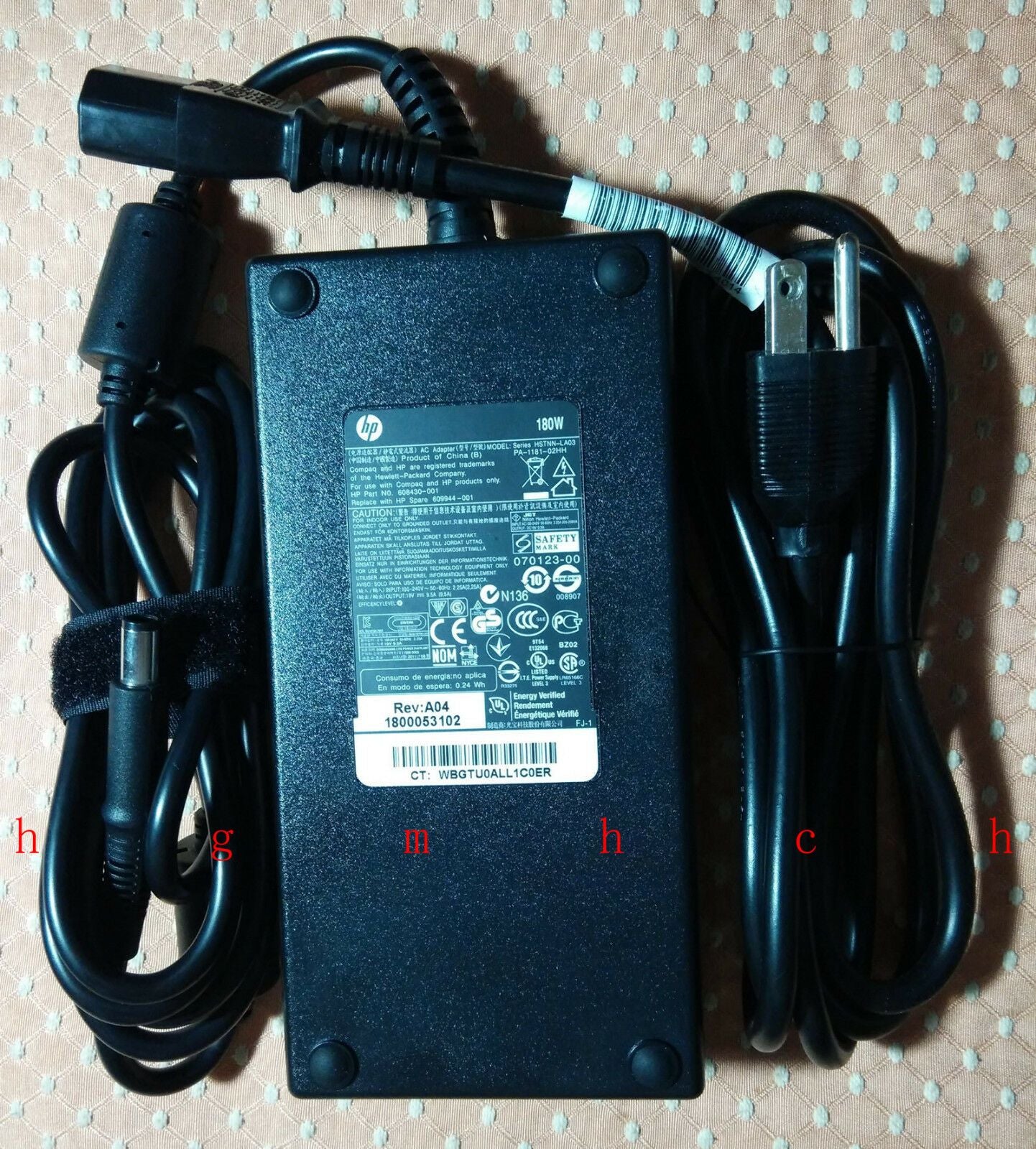 New Original OEM HP 180W AC Adapter for HP All-in-One 200-5100 Desktop PC series