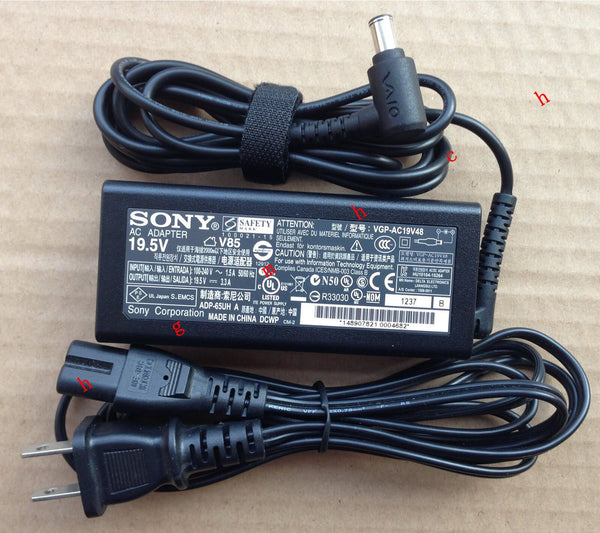 @Original Genuine OEM 65W 19.5V AC Adapter for Sony Vaio SVE1713ACXB Notebook PC