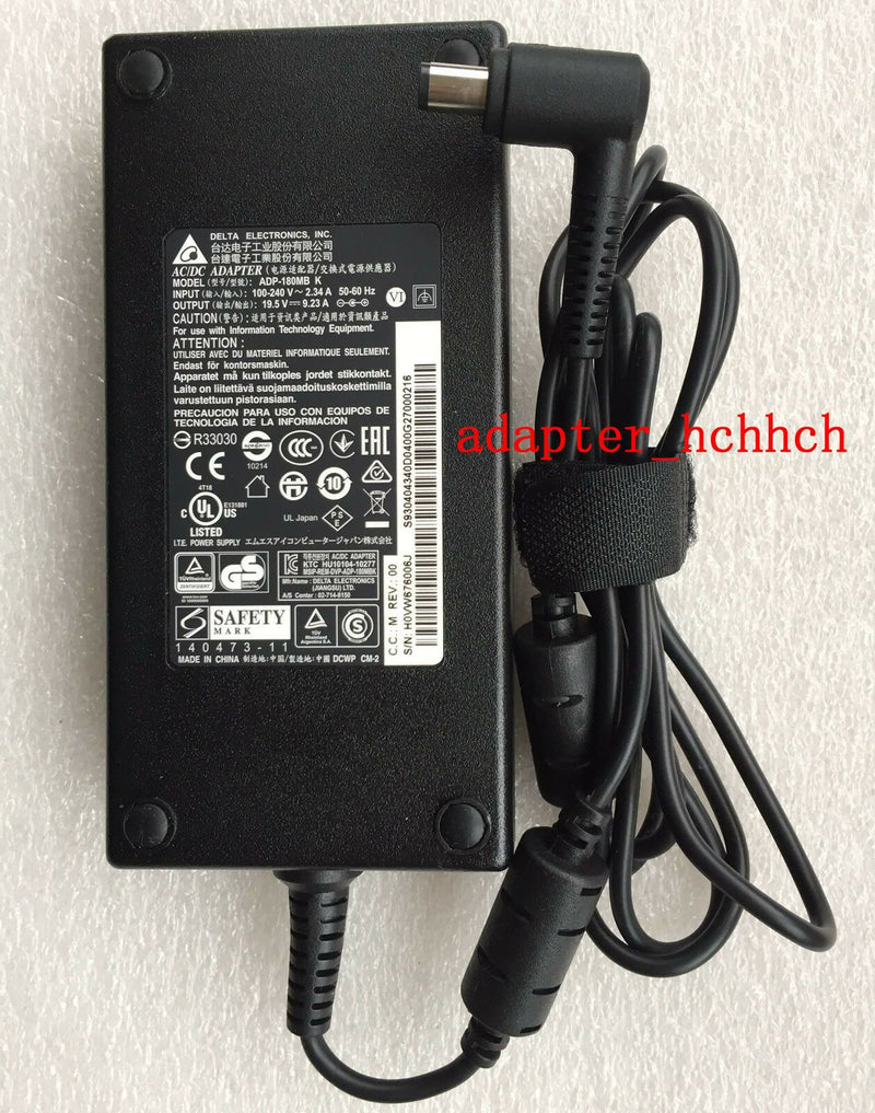 Original Delta 180W 19.5V AC Adapter&Cord for MSI GE63VR 7RE-013XFR,ADP-180MB K@