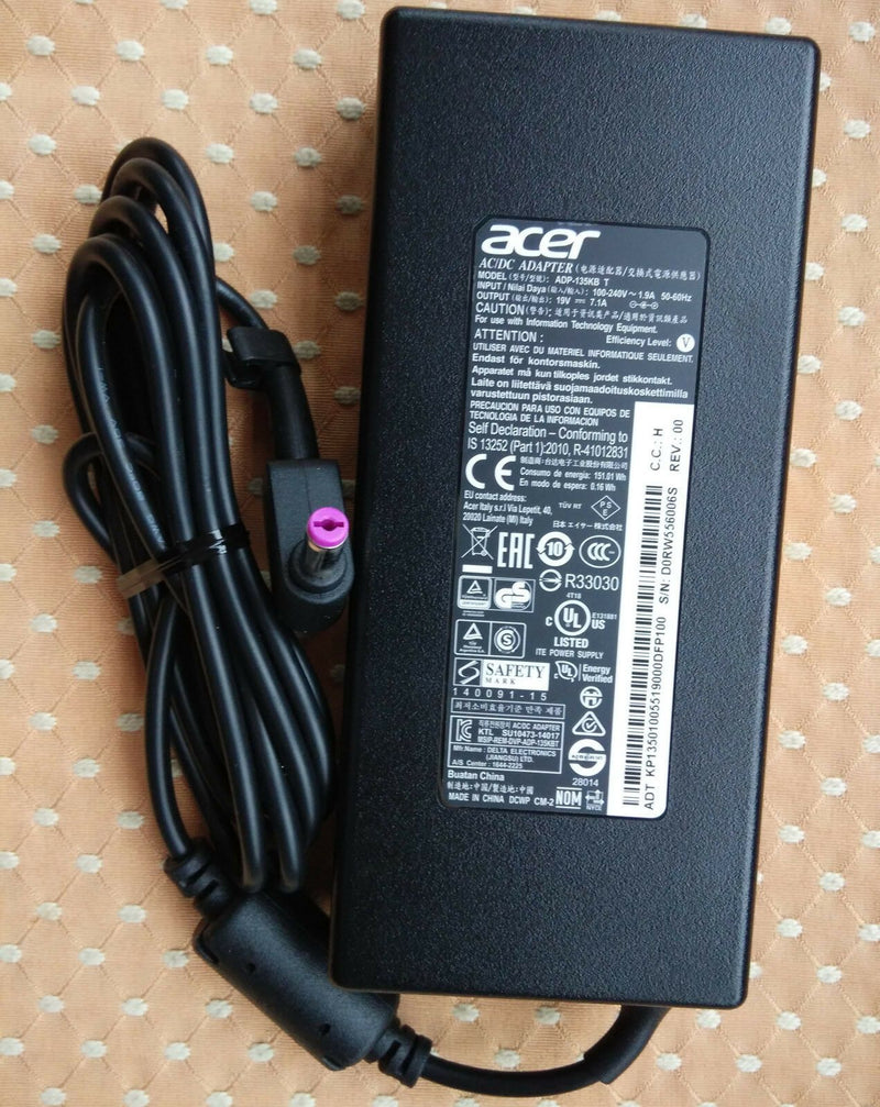 Original OEM Acer 135W AC Adapter for Aspire V15 V5-591G-74MJ,ADP-135KB T Laptop