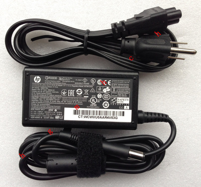 Original Genuine OEM HP 45W 19.5V Smart AC Adapte for HP ProBook 430 G1 Notebook