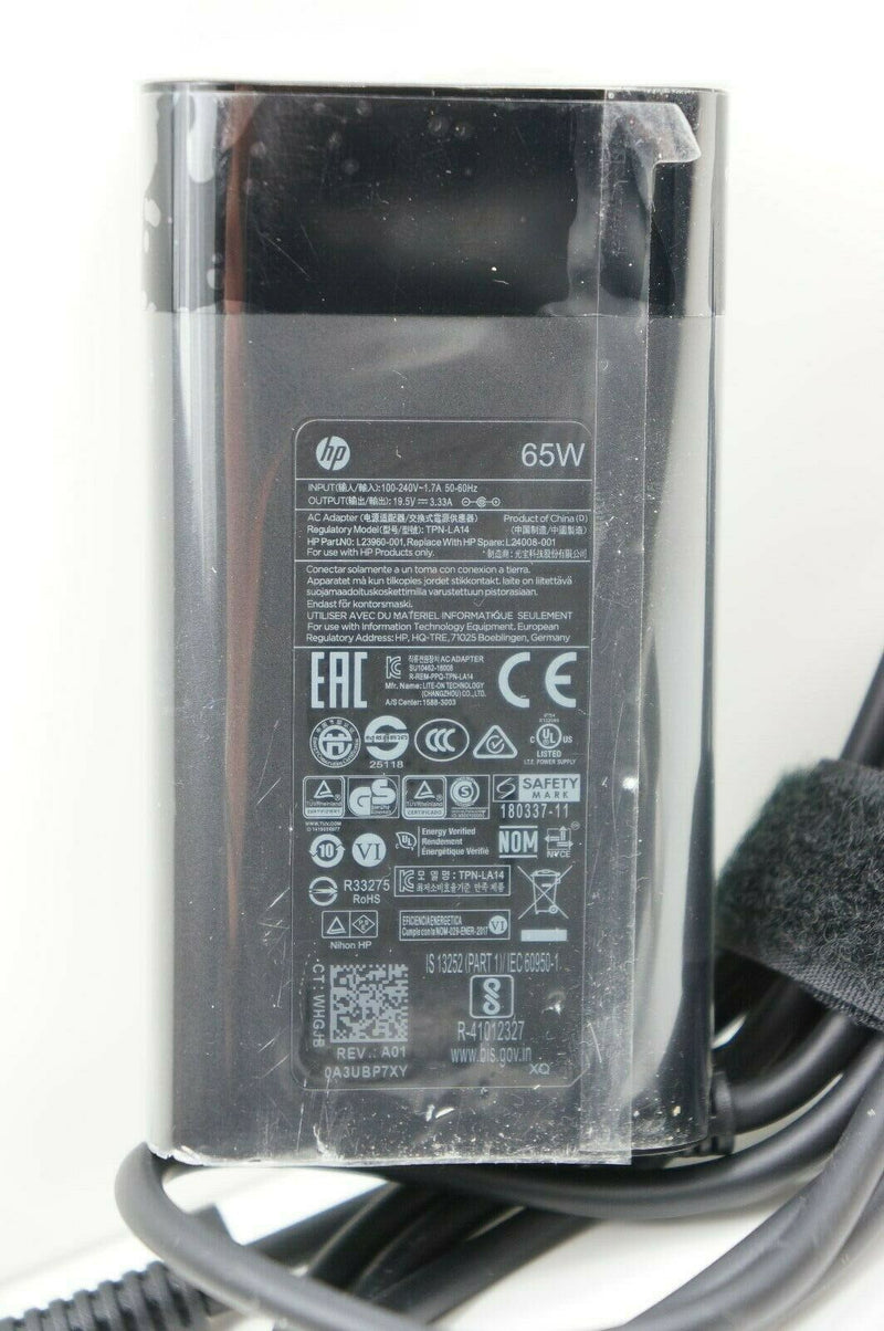 @New Original HP 65W AC Adapter for HP ENVY x360 15-dr0003LA,L24008-001,TPN-LA14