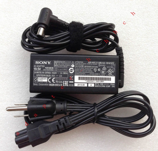 Original OEM Sony 45W 19.5V 2.3A AC Adapter for VAIO Fit 14A SVF14N12SGB Flip PC