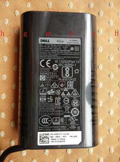 @New Original Genuine OEM 45W 20V/5V AC Adapter for Dell Latitude 13 7370 Laptop