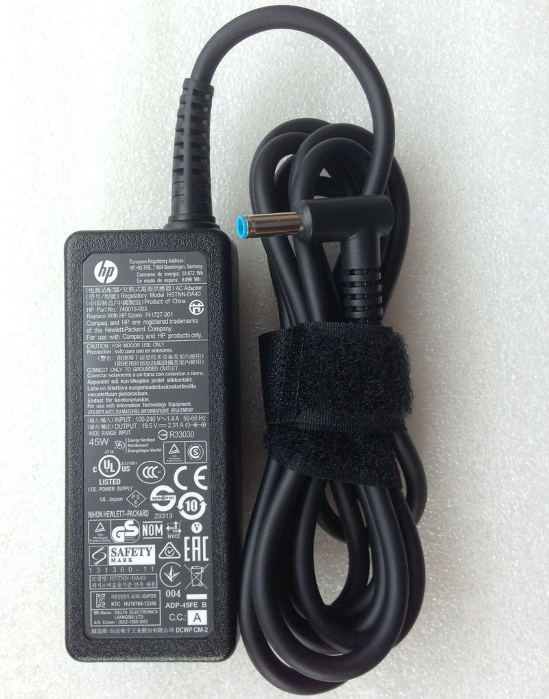 New Original Genuine OEM HP 45W 19.5V 2.31A AC Adapter for HP 15-f162dx Notebook