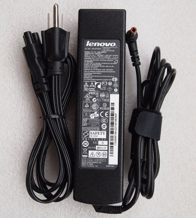 Original OEM 90W Battery Charger for Lenovo IdeaPad Y470 0855-2NU Y480 2093-4SU