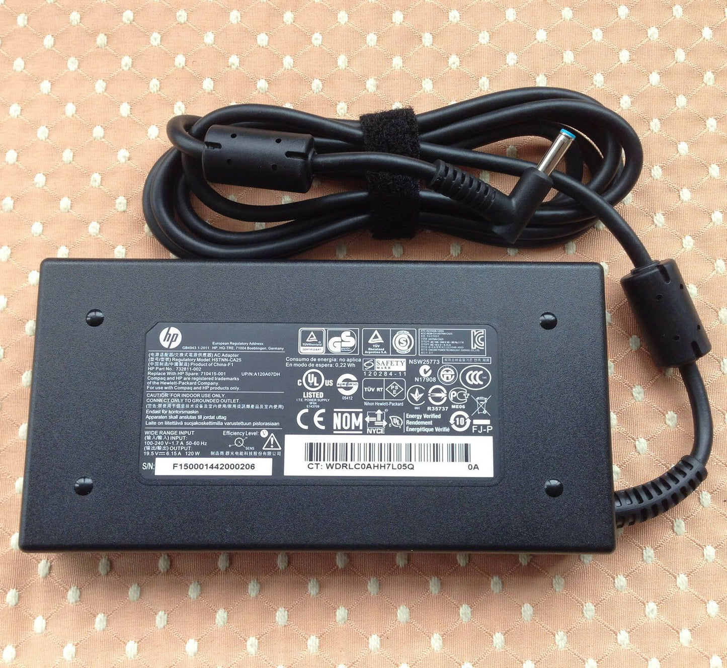 Original OEM HP 120W 19.5V AC Adapter for HP Home 15-ay030TX,710415-001,Notebook