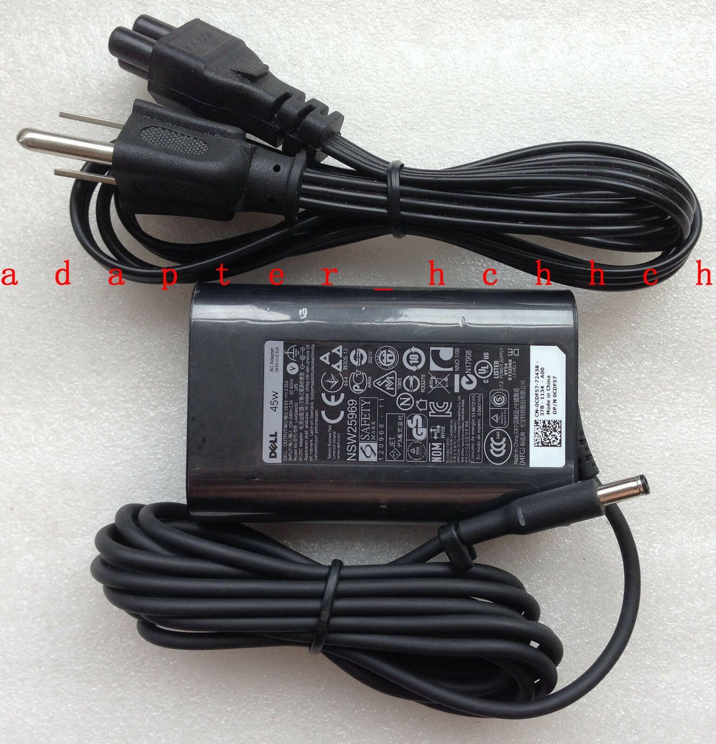 Original OEM Dell XPS 13-9343 LA45NM131,DA45NM131,AA45NM111 45W 19.5V AC Adapter