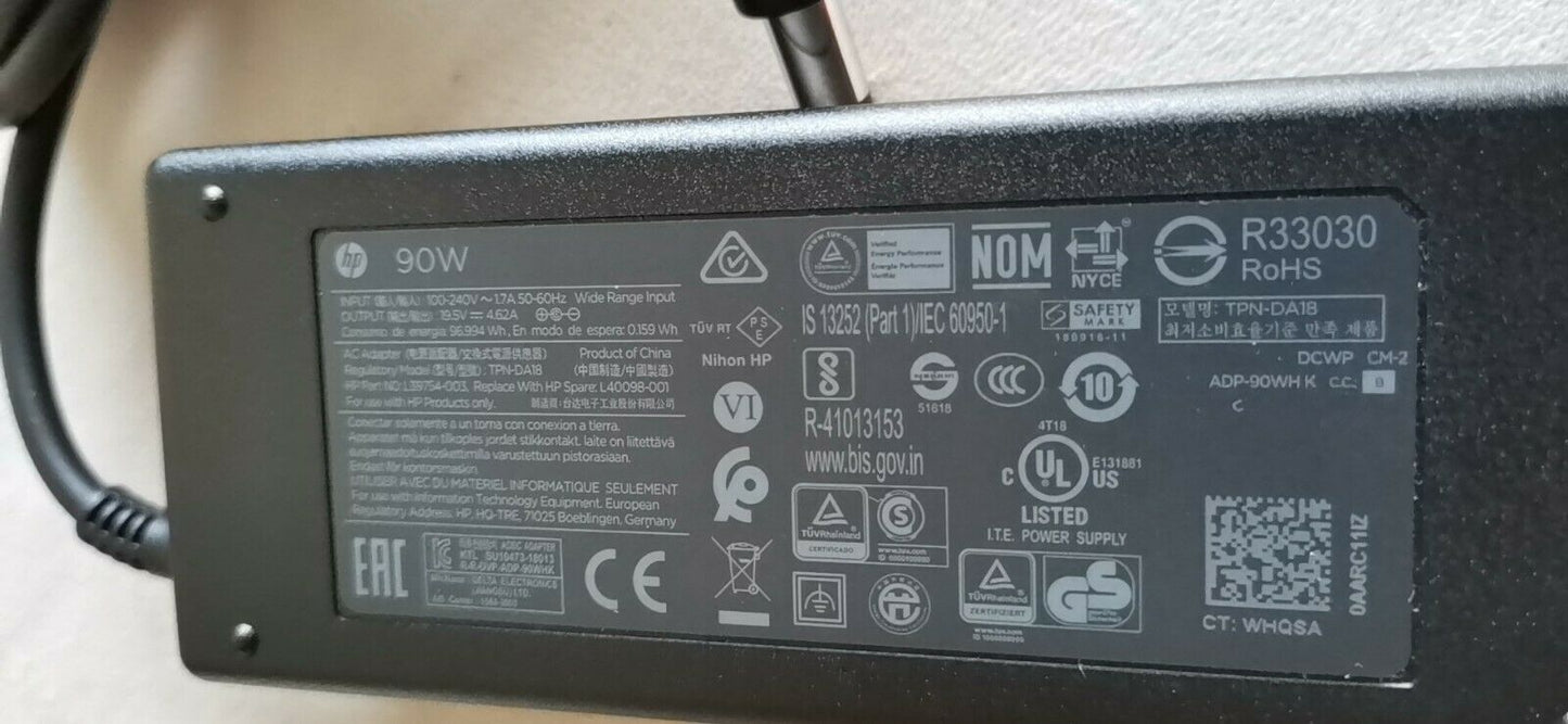 New Original HP 19.5V AC Adapter&Cord for HP EliteDesk 800 G5/8DV04US L40098-001