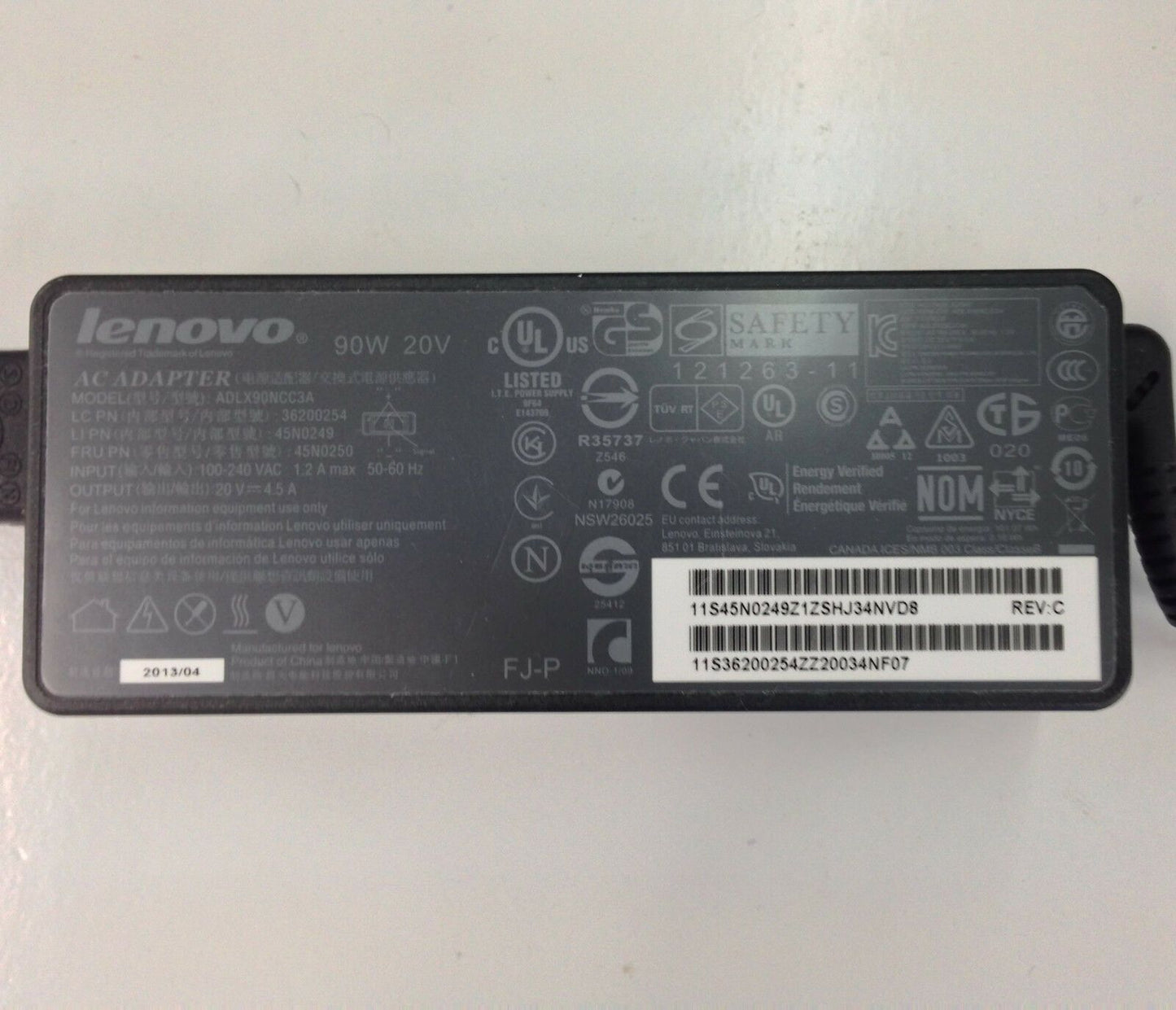 Original OEM Lenovo 90W AC Power Adapter Charger G500s 59373026 Touch Notebook