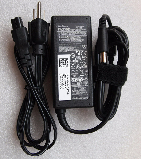 Original OEM 65W Battery Charger Dell Vostro 3550/i3-2350M,3555/E2-3000M Laptop