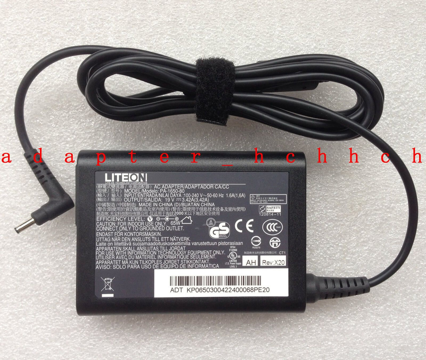 Original OEM Acer 65W AC Adapter for Chromebook 13 C810-T7ZT,C810-T9CA,C810-T78Y