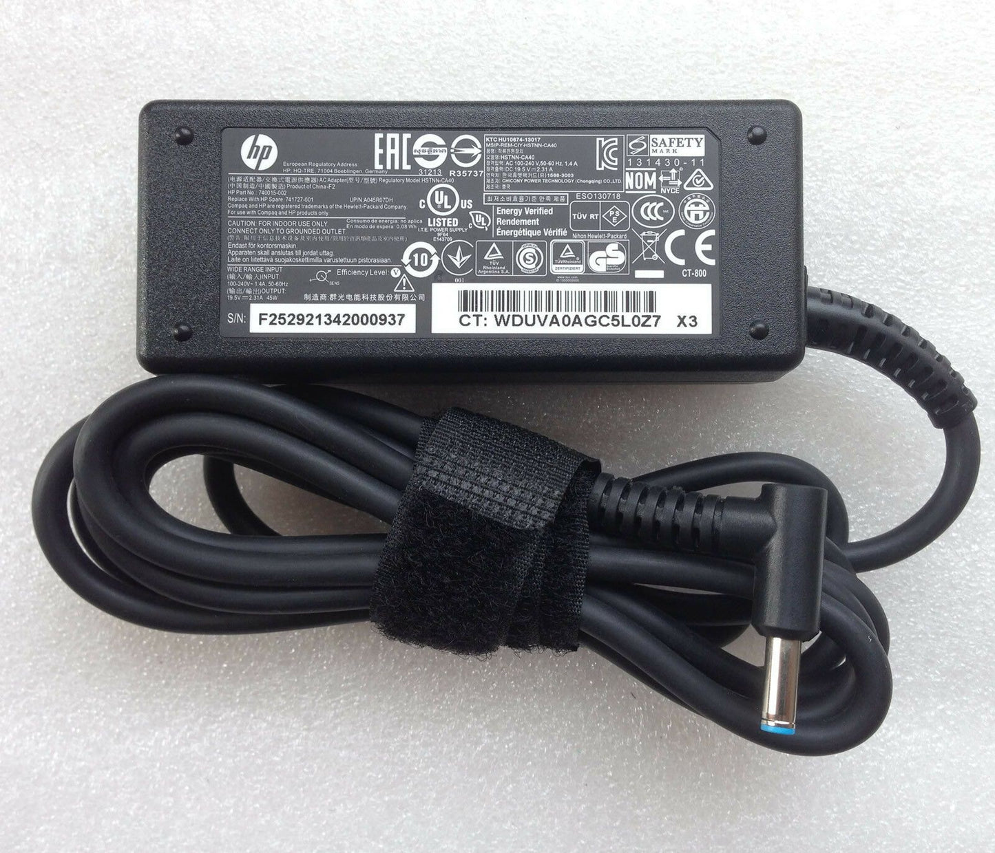 Original Genuine OEM 45W Smart AC Power Adapter for HP Stream 13-c010nf Notebook