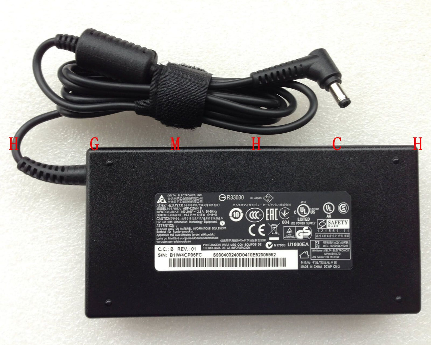 New Original OEM MSI Delta 120W AC Adapter for MSI GS60 2PL(Ghost)-013US Laptop