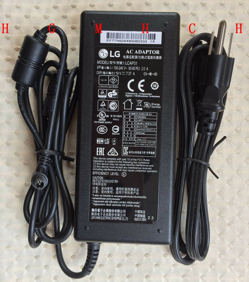New Original OEM LG 34UC97 34UC97-S Curved Monitor,LCAP31 EAY62949006 AC Adapter