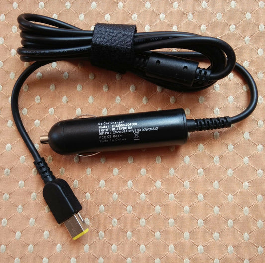 @New Original OEM Slim Tip DC Car Charger for Lenovo ThinkPad T560 Series Laptop