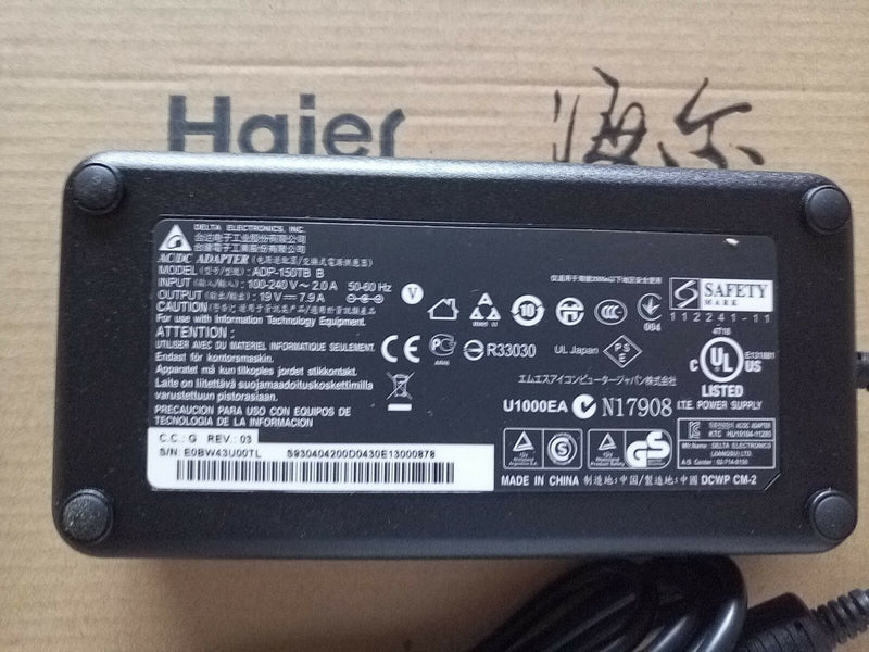 Original OEM Delta 19V 7.9A AC Adapter for Razer Blade RZ09-0116 Gaming Notebook