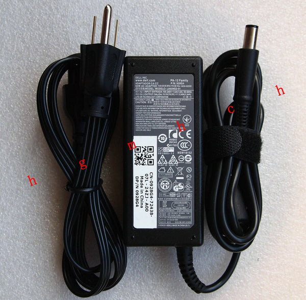 Original OEM 65W Power Battery Charger Dell Vostro 3560/i3-2370M/i5-3210M Laptop