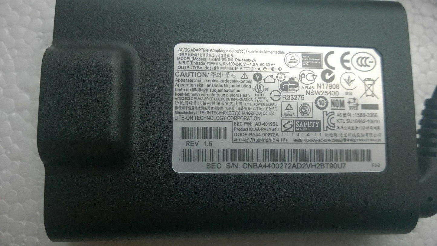 @Original OEM Samsung Charger NP900X3E-A01CH,NP900X3E-A02CH,PA-1400-24,AD-4019SL