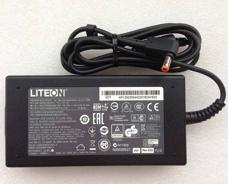 Original Genuine OEM 135W AC Adapter+Cord for Acer Aspire VN7-591G-74LK Notebook