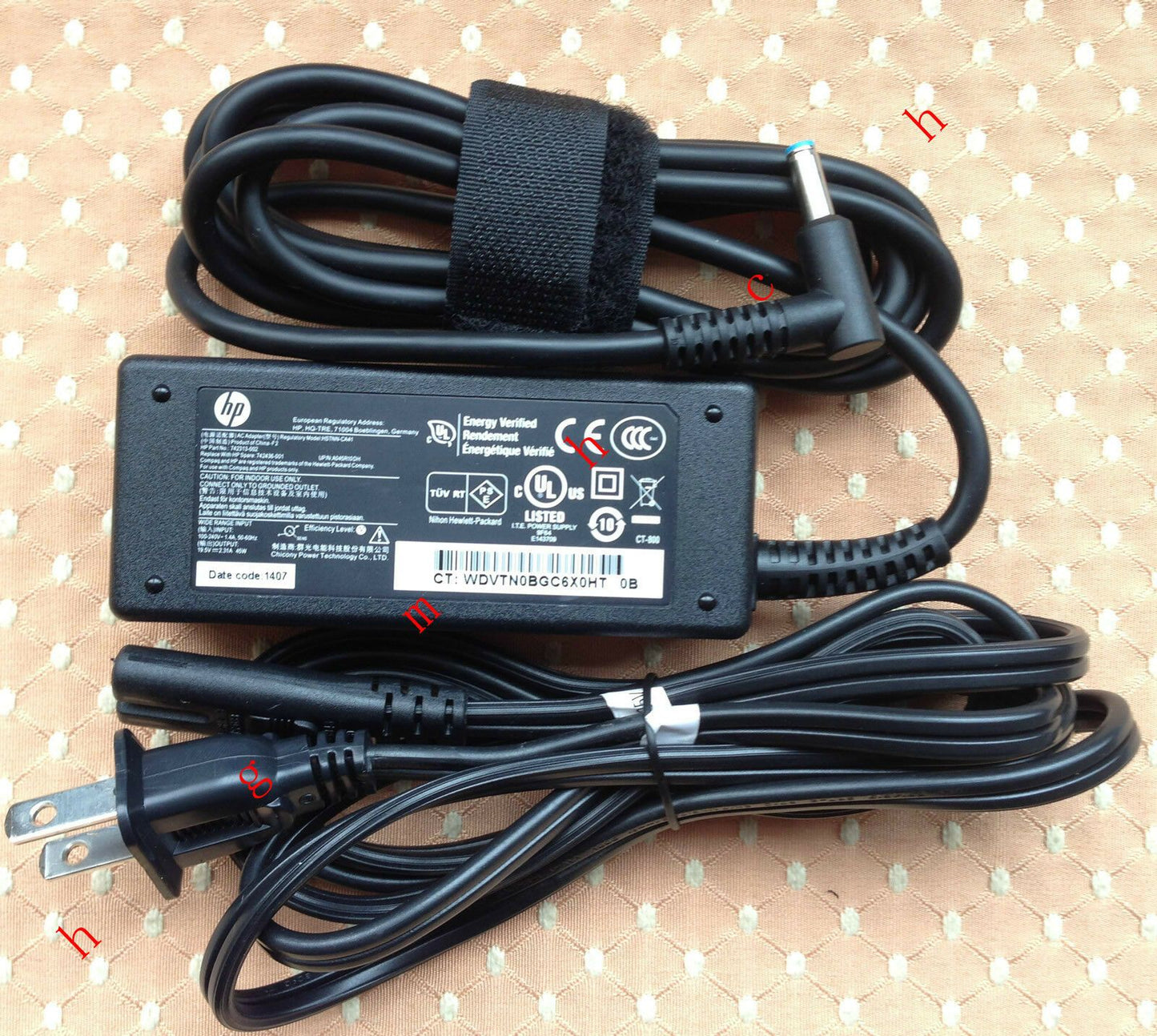New Original OEM HP 45W 19.5V AC Adapter for HP Probook 430 G3/T1B63UT Notebook