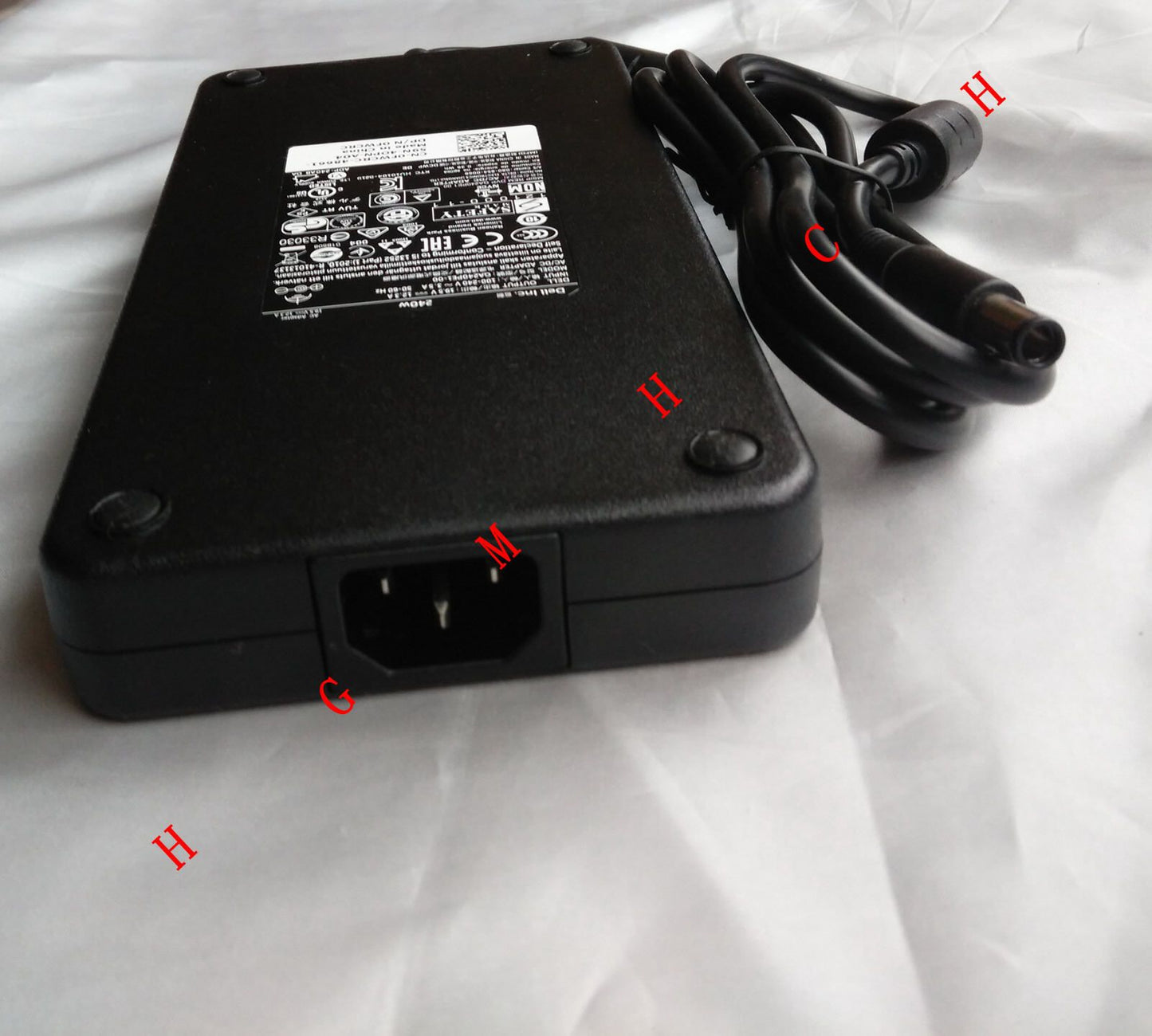 New Original OEM Dell 240W AC Adapter for Alienware AW17R4-7006SLV Gaming Laptop