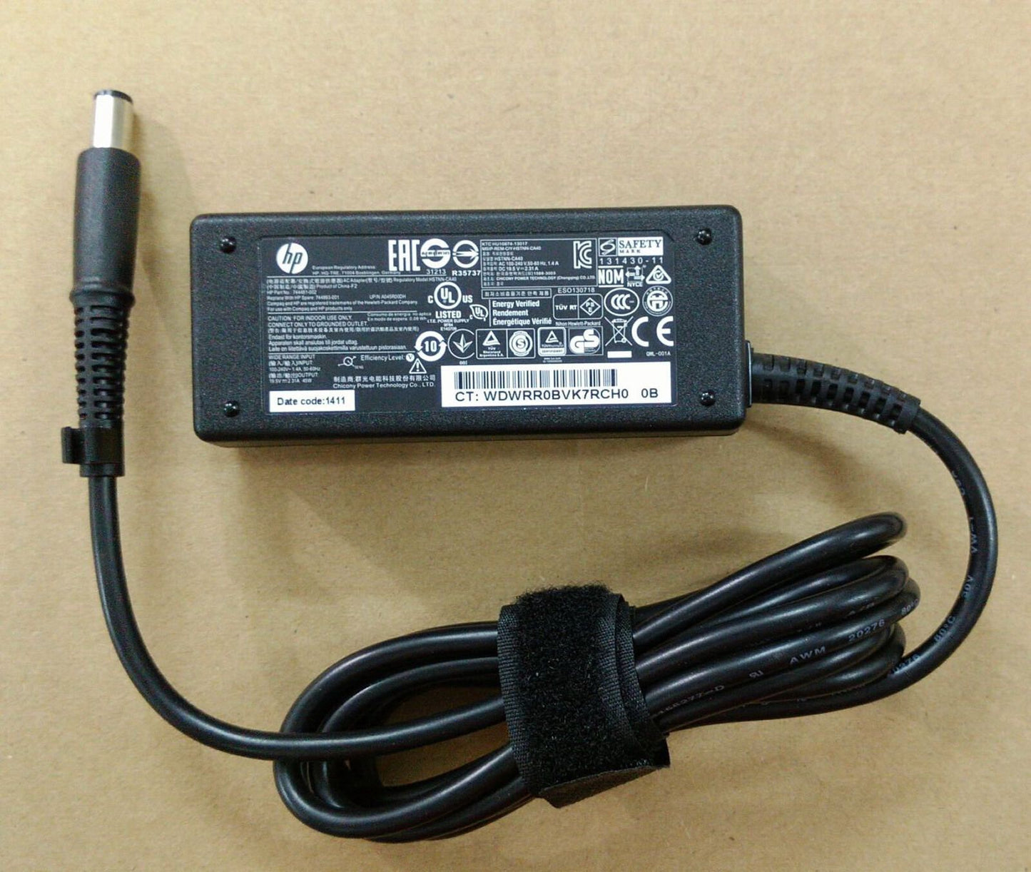 New Original OEM HP 45W 19.5V Cord/Charge EliteBook 725 G2,744893-001,742437-001