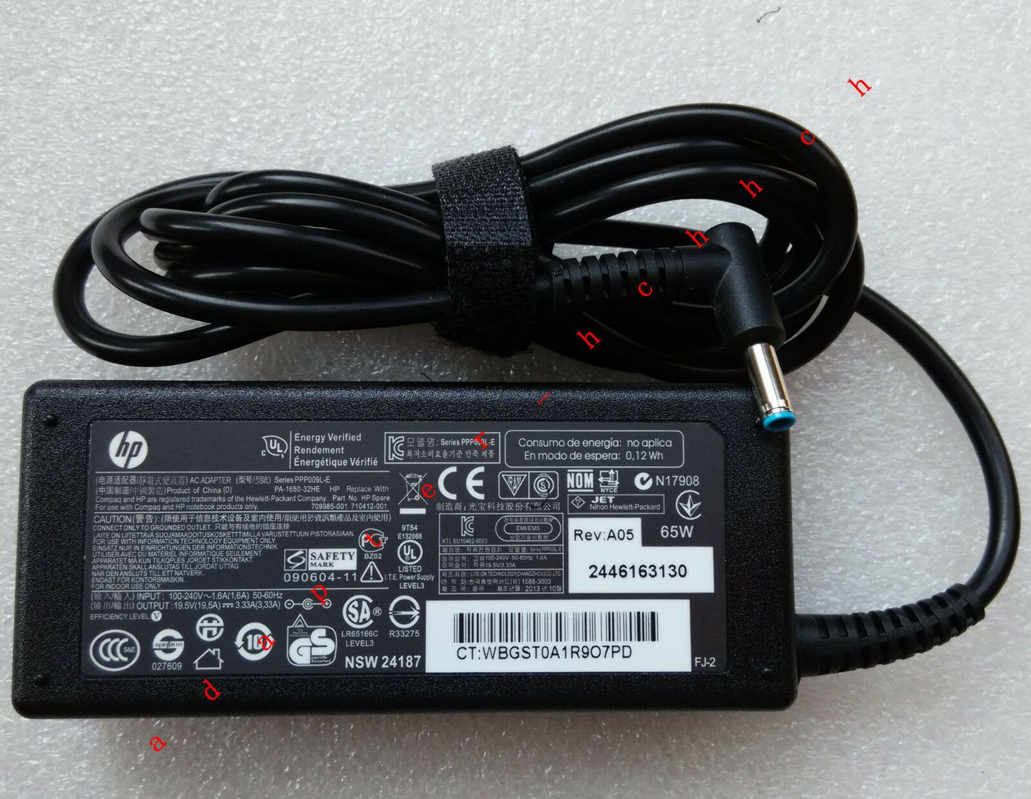 @Original Genuine OEM 65W 19.5V 3.33A AC Adapter for HP ENVY 14-k010us Sleekbook
