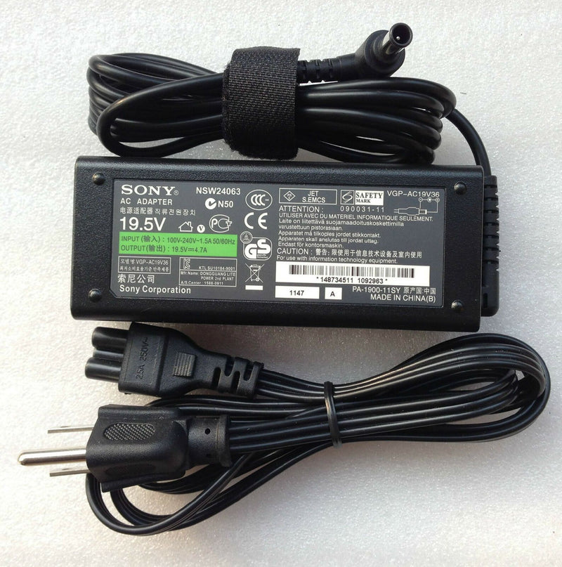Original AC Power Adapter Fr Sony Vaio VGN-C190 VGN-FE670G pcg-71312l pcg-71313l