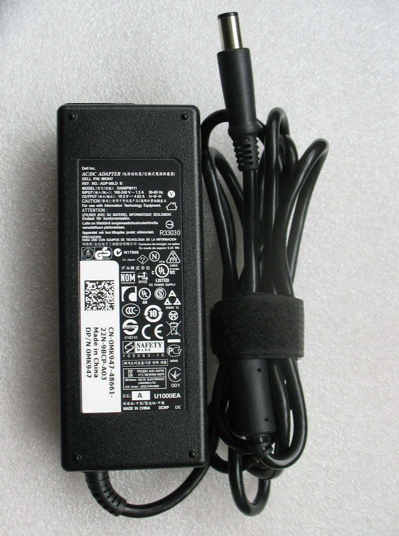 Original Genuine 90W AC Adapter Charger for Dell Inspiron 15-7537,P36F001 Laptop