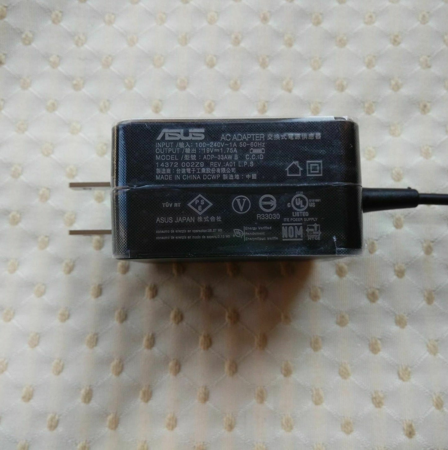 New Original OEM 19V 33W 1.75A AC Adapter Cord for ASUS EeeBook E205SA-FV0142T