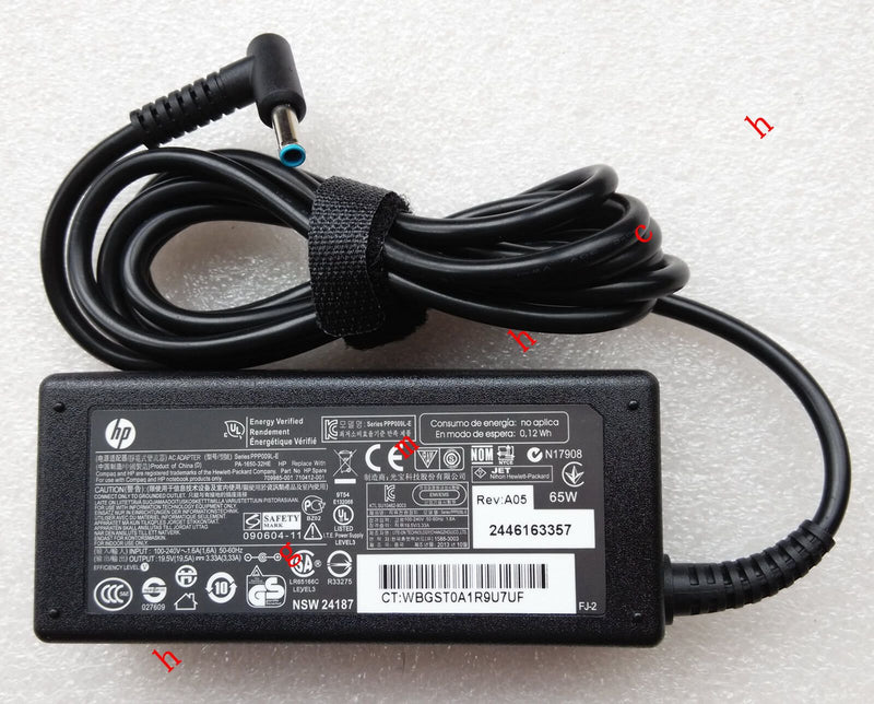 Original Genuine OEM HP 65W 19.5V 3.33A AC Adapter+Cord for HP 1000-1403LA NB PC