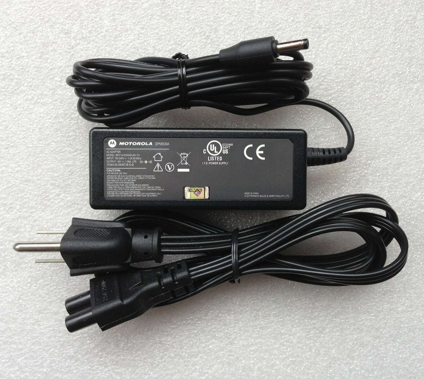 #Original OEM MOTOROLA SPN5639A 19V 1.58A 30W AC Adapter Charger ATRIX LAPDOCK