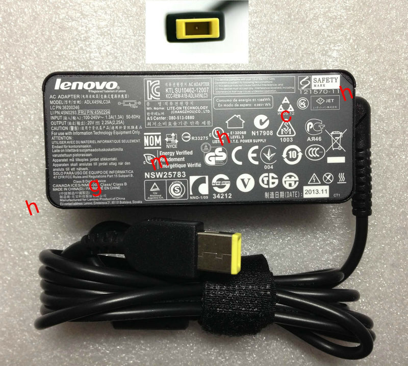 @Original Genuine OEM Lenovo 45W Cord/Charger IdeaPad Flex 14/15 Series Notebook