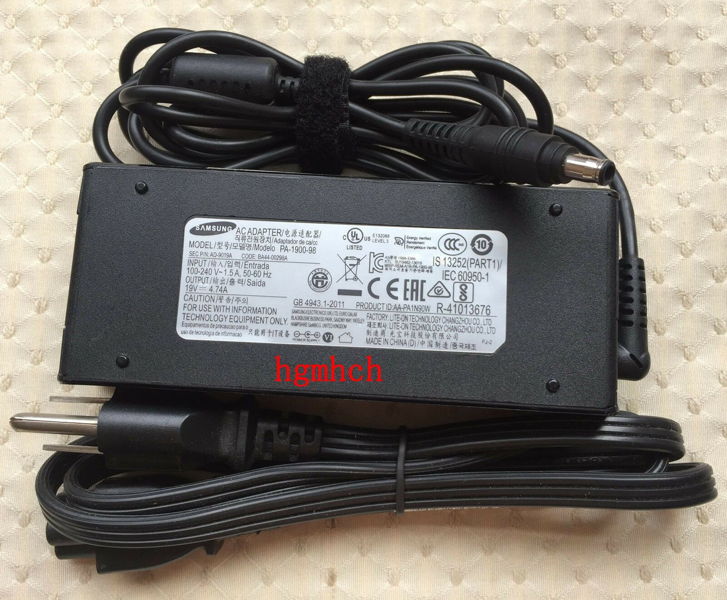 Original OEM Samsung 90W Cord/Charger DP710A4M-L01US,AD-9019A,BA44-00298A AIO PC
